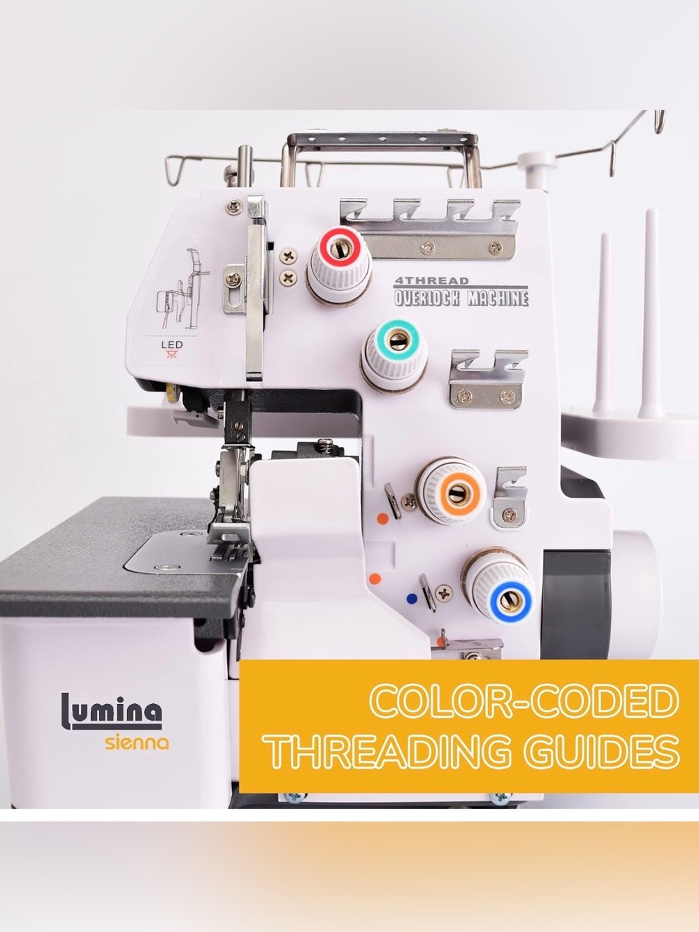 4 Thread Overlock Machine Serger Sewing Machine - Picture 7 of 11